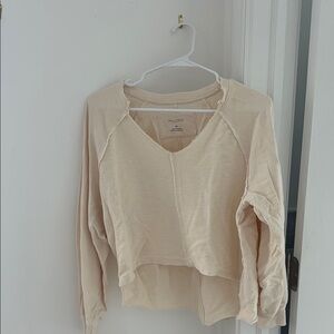 Anthropologie Pilcro Cropped Sweatshirt
